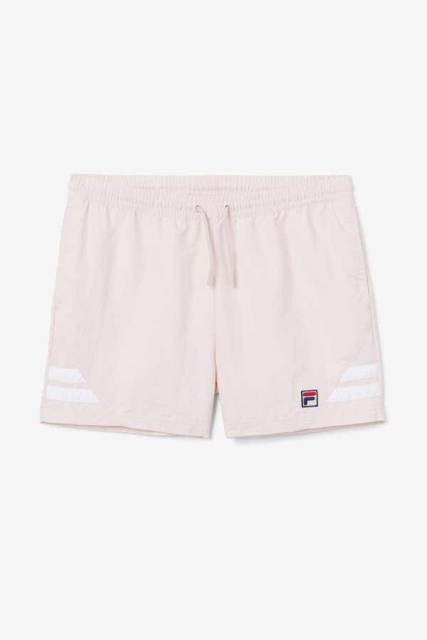 Pink/White Fila Outlets Vantage Swim Short
