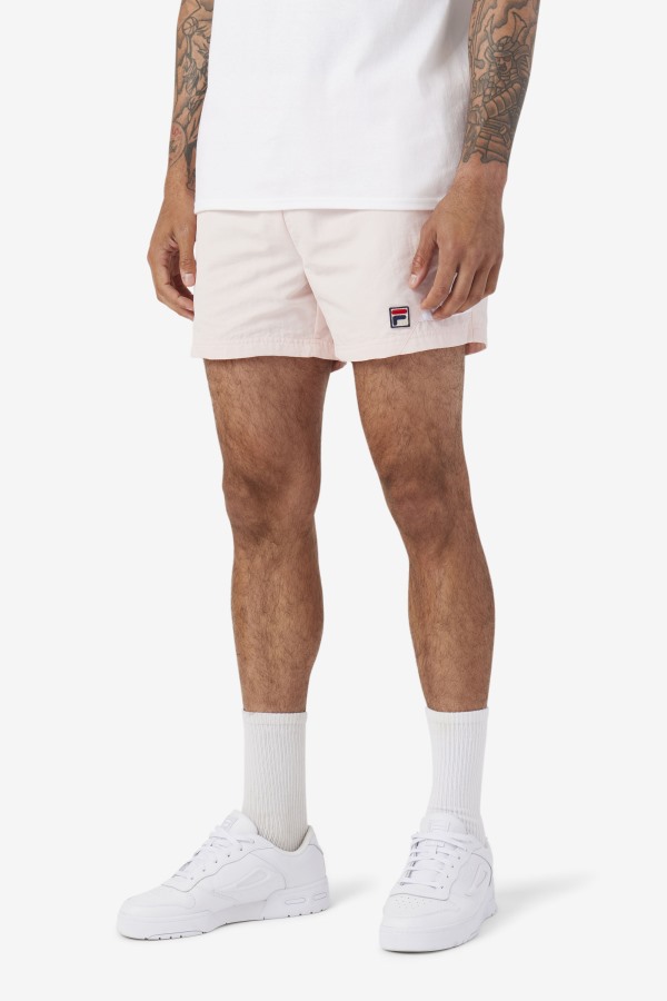 Pink/White Fila Outlets Vantage Swim Short