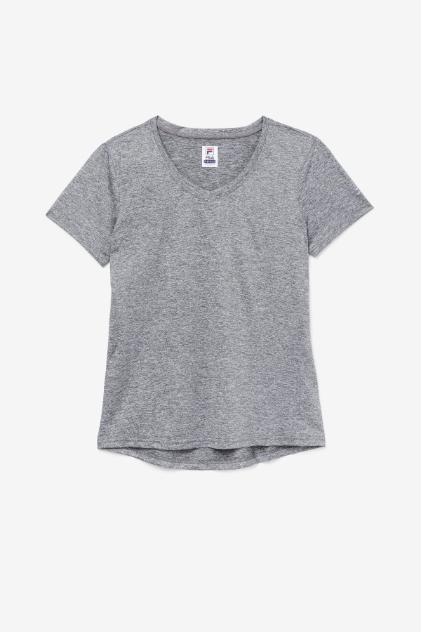 Heather Pickleball Silky V-Neck Fila Outlets