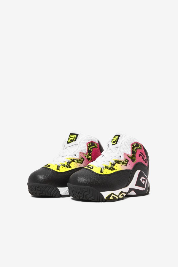 Black/Yellow/White Toddler\'s Mb Fila Outlets