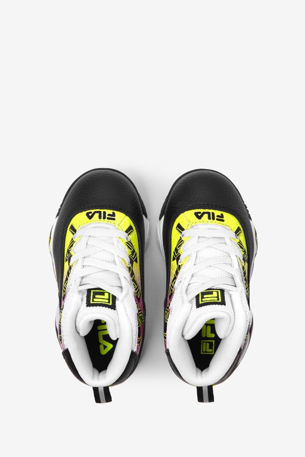 Black/Yellow/White Toddler\'s Mb Fila Outlets