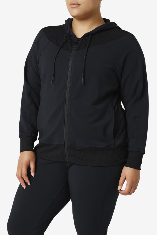 Fi-Lux Slim Full Zip Hoodie Fila Outlets Black
