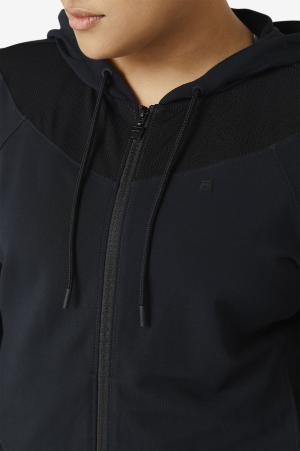 Fi-Lux Slim Full Zip Hoodie Fila Outlets Black