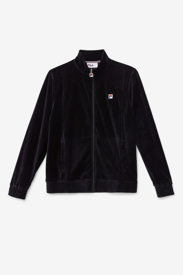 Fila Outlets Black O-Fit Velour Jacket