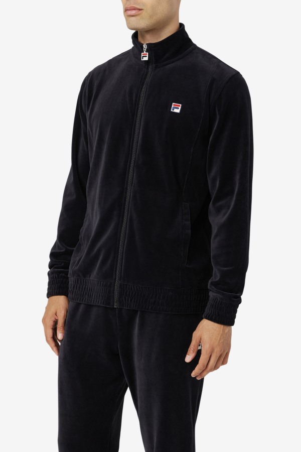 Fila Outlets Black O-Fit Velour Jacket