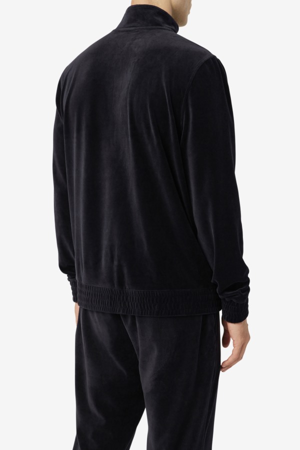 Fila Outlets Black O-Fit Velour Jacket
