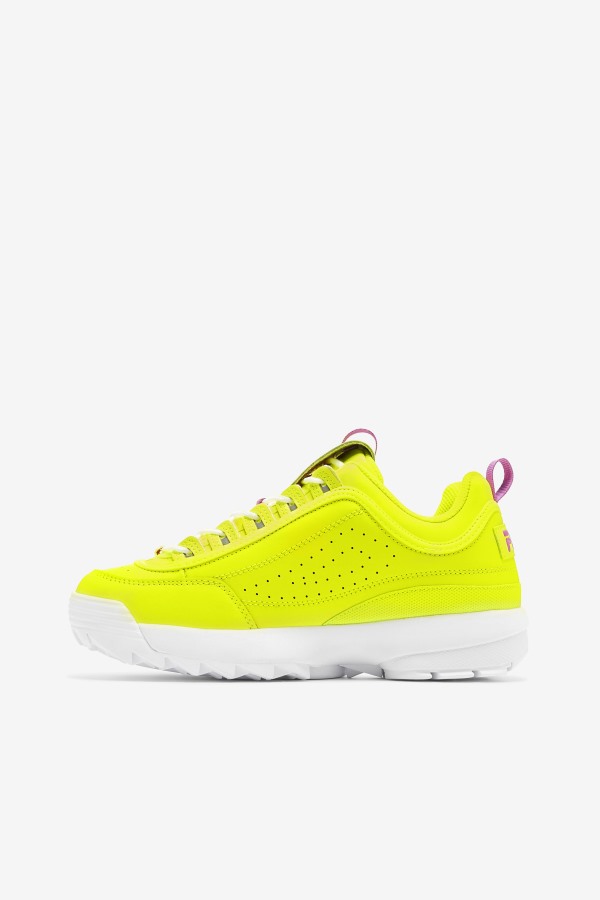 Women\'s Disruptor 2 Premium Yellow/Orchid Flower/White Fila Outlets