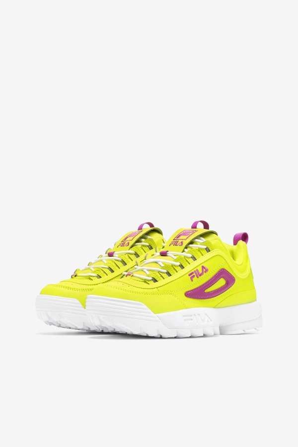 Women\'s Disruptor 2 Premium Yellow/Orchid Flower/White Fila Outlets