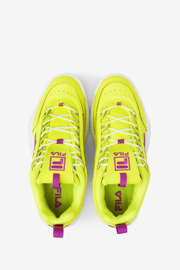 Women\'s Disruptor 2 Premium Yellow/Orchid Flower/White Fila Outlets