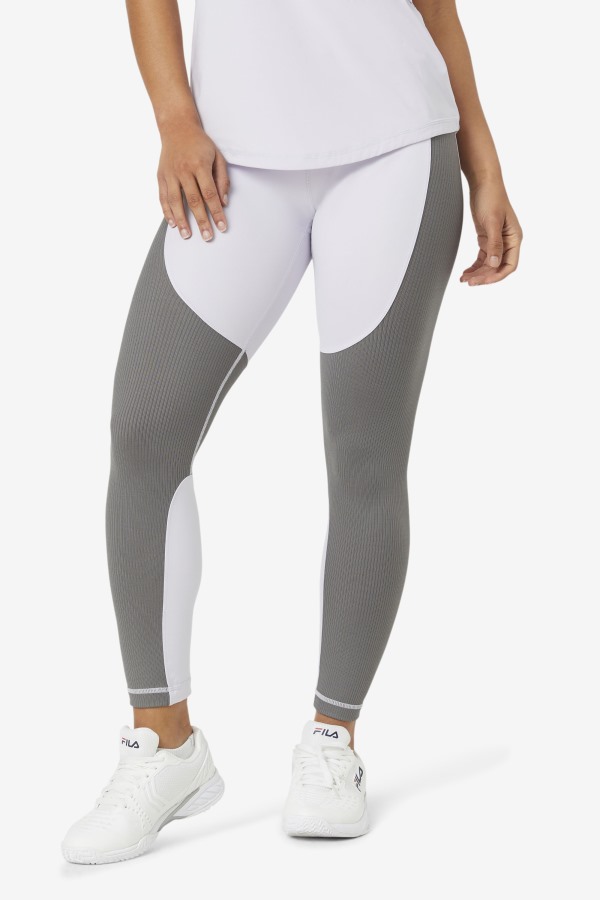 Lavender Blue/Gargoyle Forza Textured Long Legging Fila Outlets