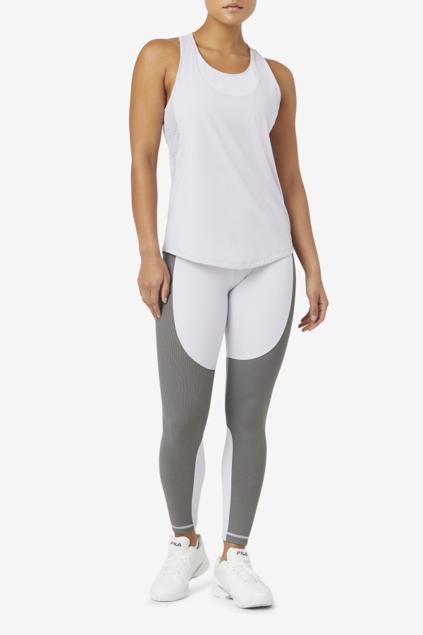 Lavender Blue/Gargoyle Forza Textured Long Legging Fila Outlets