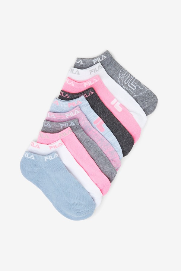 Girl's Floral No Show Sock 10-Pack Ltblue Fila Outlets