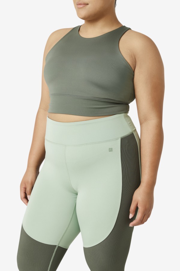 Fila Outlets Uplift High Neck Sports Bra Thyme