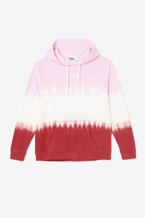 Fila Outlets Pirouette/White/Earth Red Aerolynn Tie Dye Hoodie