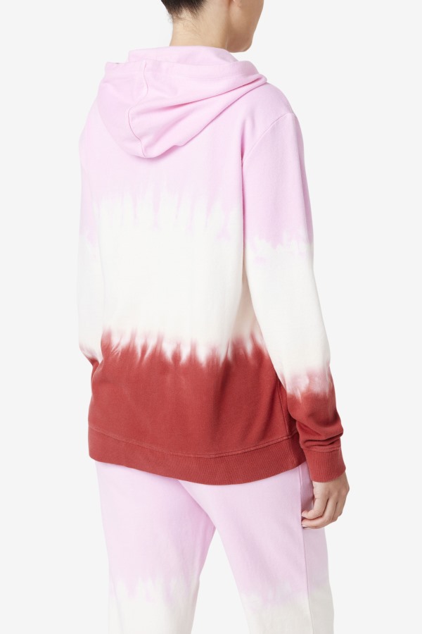 Fila Outlets Pirouette/White/Earth Red Aerolynn Tie Dye Hoodie