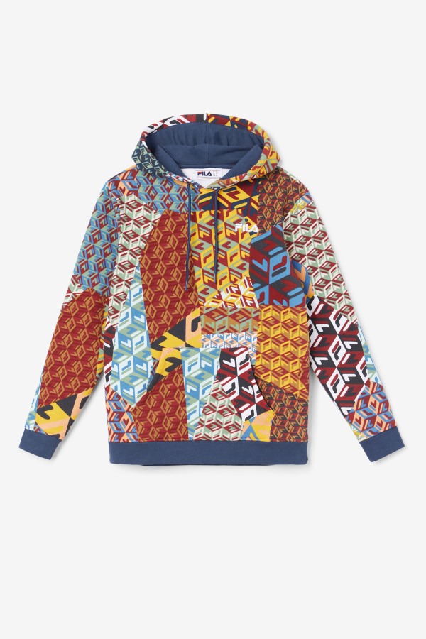 Fila Outlets Ocean/Yellow/White Laylani Hoodie