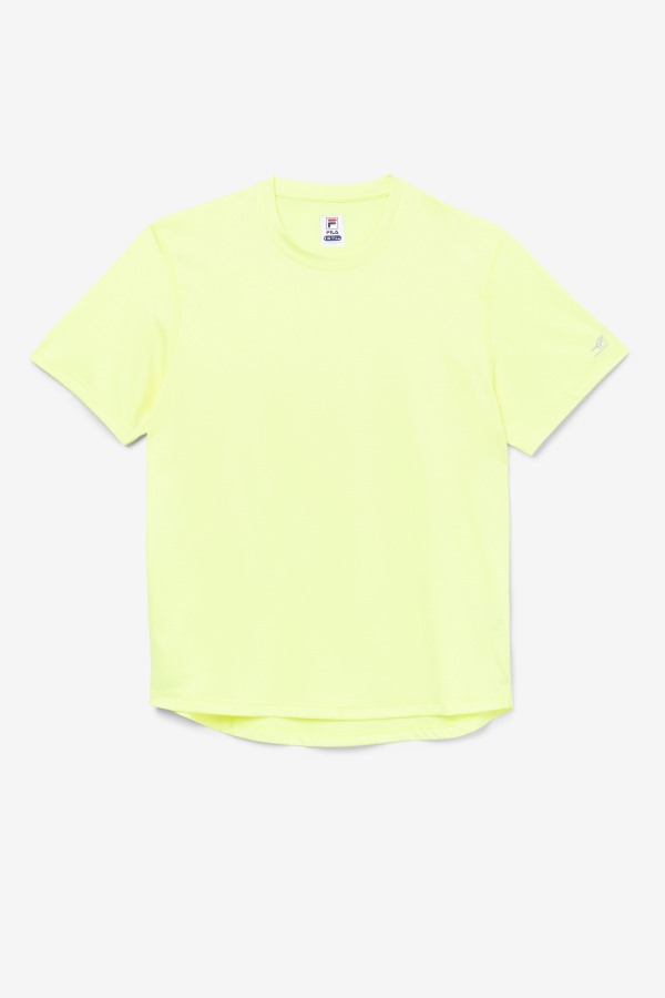 Pickleball Scallop Hem Crew YellowHeather Fila Outlets