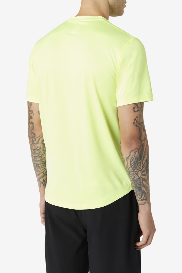 Pickleball Scallop Hem Crew YellowHeather Fila Outlets