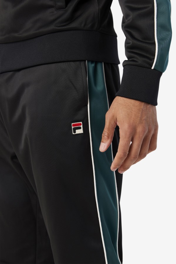 Black/June Bug/White Elijah Track Pant Fila Outlets