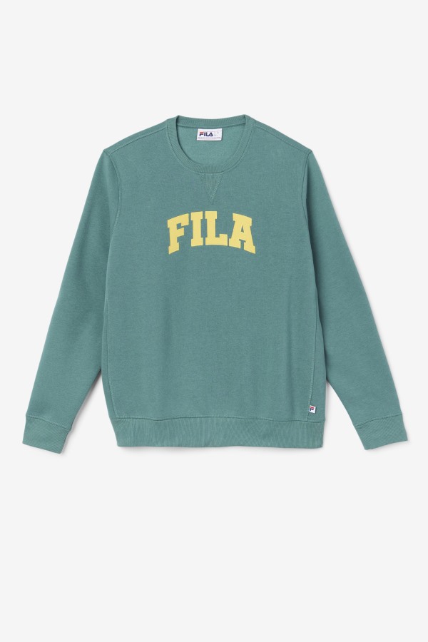 Fila Outlets Kory Crewneck Sweatshsirt Blue Spruce/Mimosa