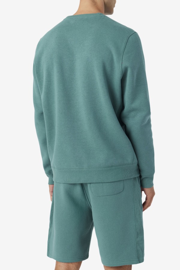 Fila Outlets Kory Crewneck Sweatshsirt Blue Spruce/Mimosa