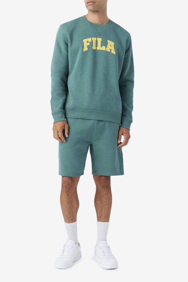 Fila Outlets Kory Crewneck Sweatshsirt Blue Spruce/Mimosa