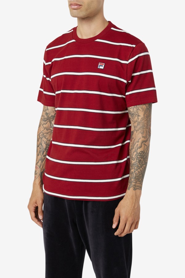 Fila Outlets Felix Tee Rhubarb/White