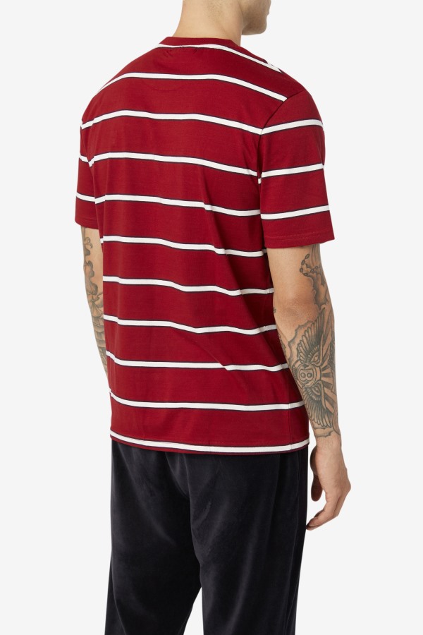 Fila Outlets Felix Tee Rhubarb/White