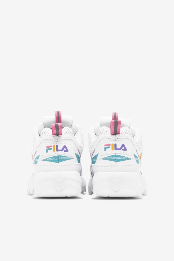 Little Kids\' Disruptor 2 Premium Fila Outlets White/Bubblegum/Blue