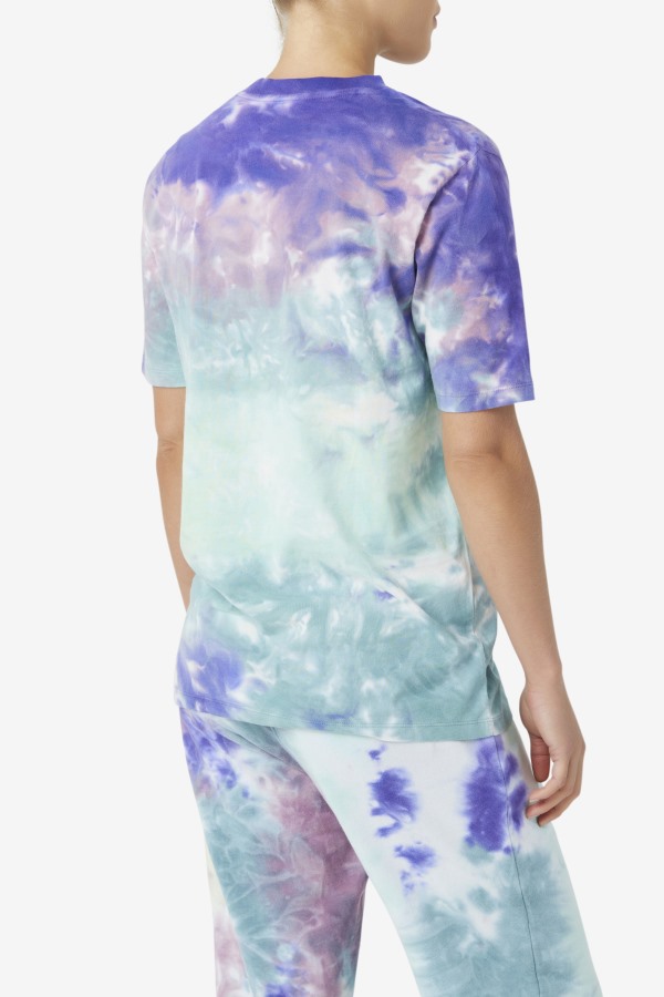 Alivia Tie Dye Tee Fila Outlets Aruba Blue Tie Dye
