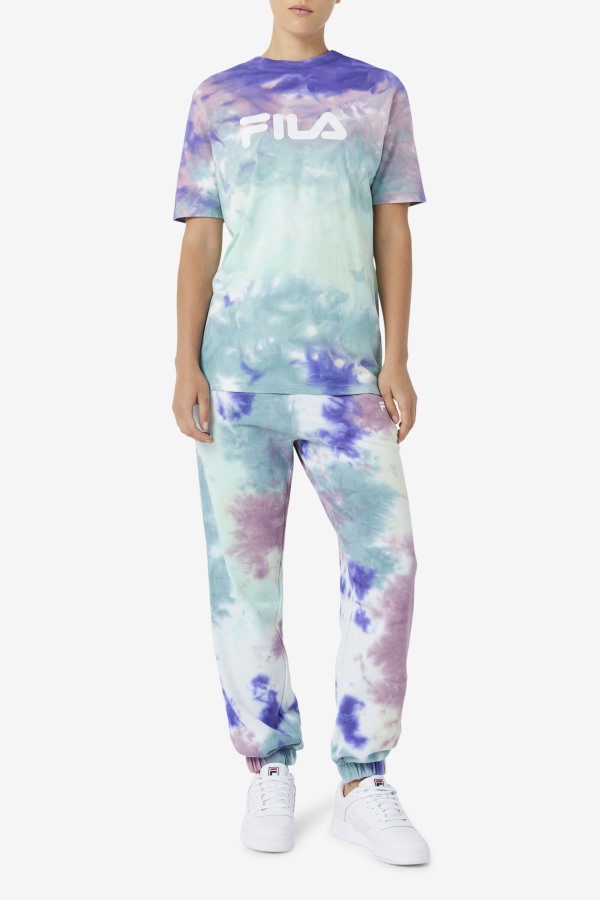 Alivia Tie Dye Tee Fila Outlets Aruba Blue Tie Dye