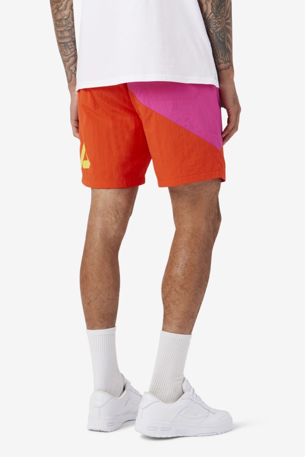 Ama Swim Short Purple/Cherry Tomato/Yellow Fila Outlets