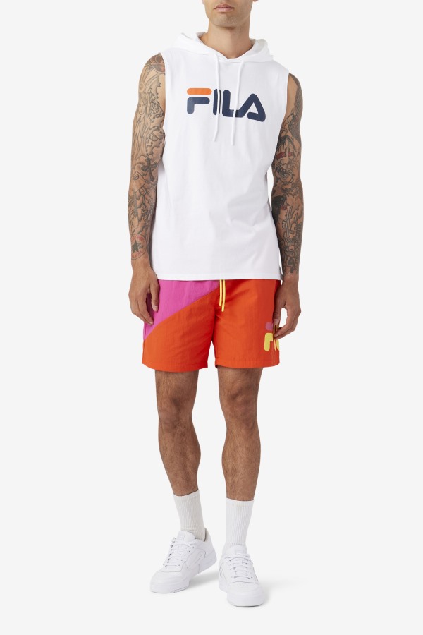 Ama Swim Short Purple/Cherry Tomato/Yellow Fila Outlets