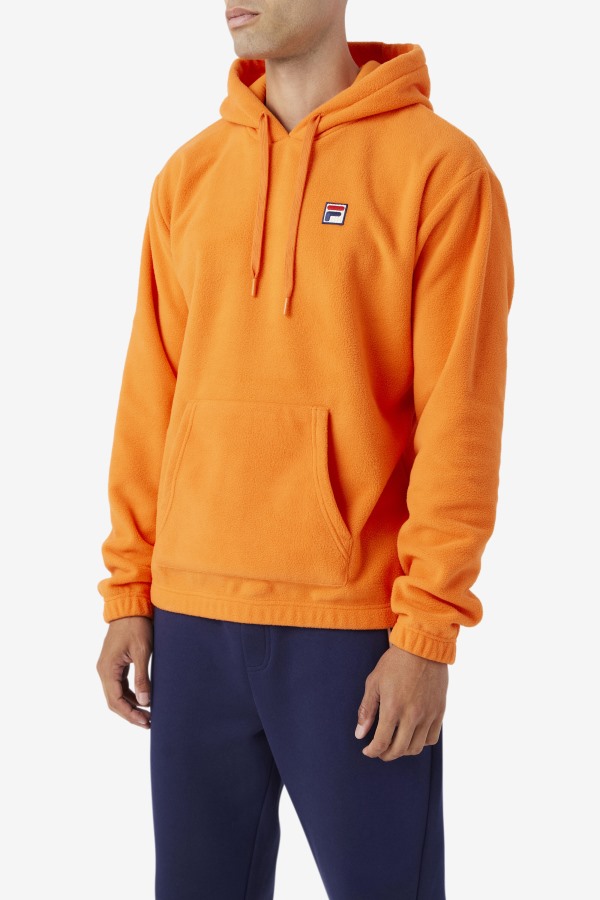Fila Outlets Orange Finn Fleece Hoodie