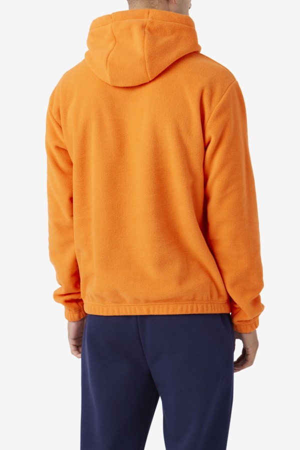 Fila Outlets Orange Finn Fleece Hoodie