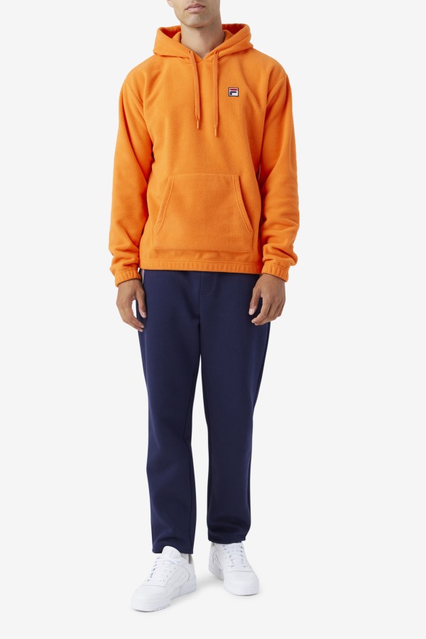 Fila Outlets Orange Finn Fleece Hoodie