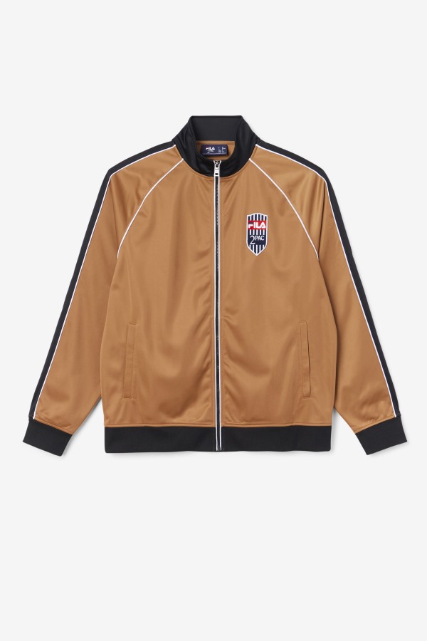 Fila Outlets Tobacco Brown/Black/White 2Pac Track Jacket