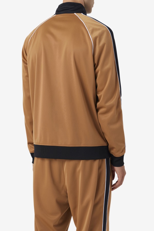 Fila Outlets Tobacco Brown/Black/White 2Pac Track Jacket