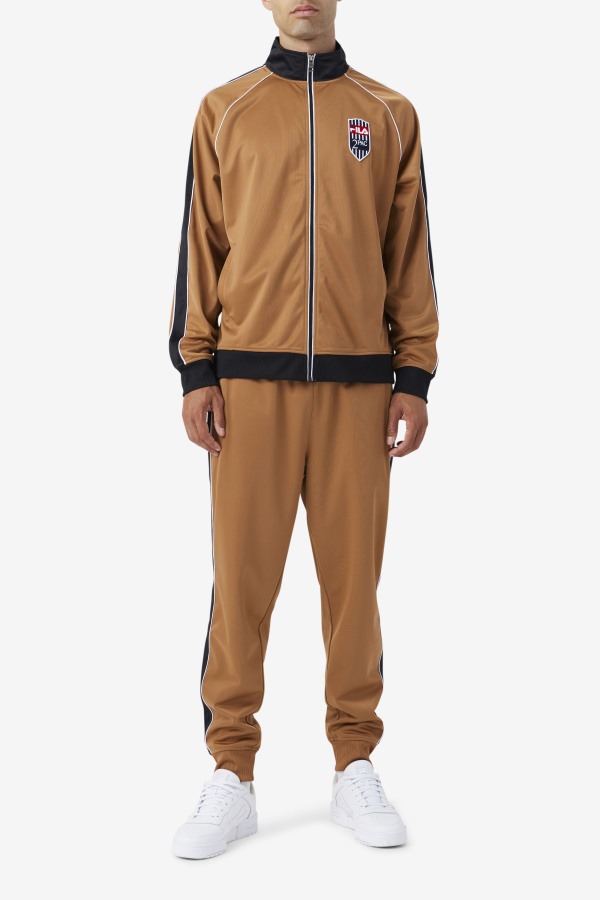 Fila Outlets Tobacco Brown/Black/White 2Pac Track Jacket