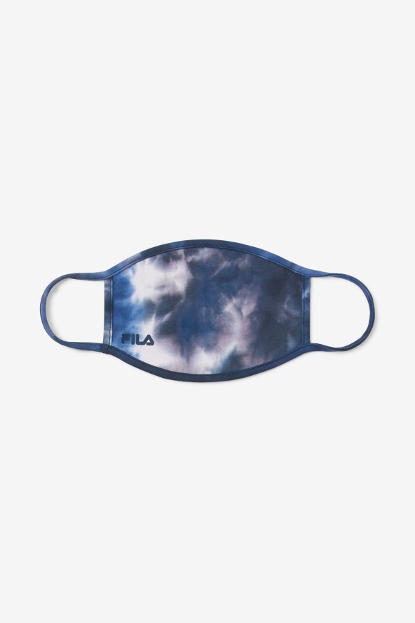 Fila Outlets Blue Tie Dye Navy Tie Dye Face Mask