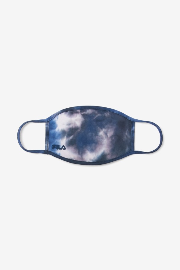Fila Outlets Blue Tie Dye Navy Tie Dye Face Mask
