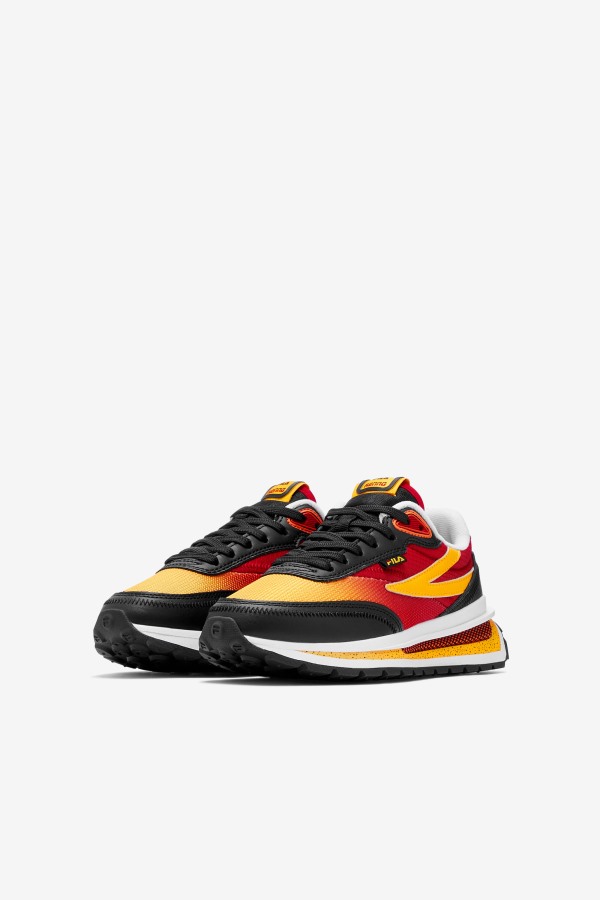 Big Kids\' Renno Black/Red/Gold Fila Outlets