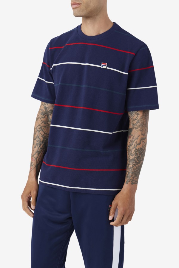 Thiago Crew Fila Outlets Navy/Teal/Red