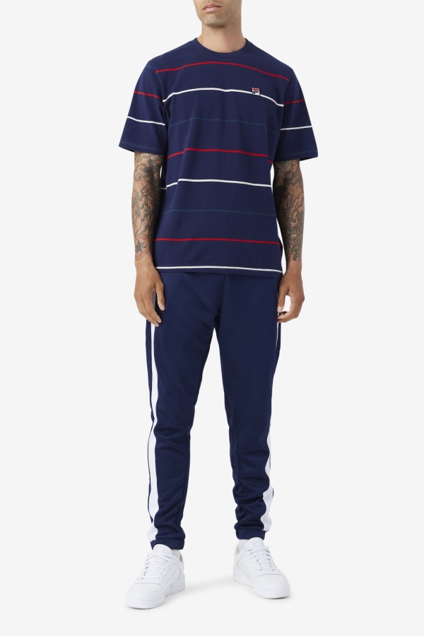 Thiago Crew Fila Outlets Navy/Teal/Red