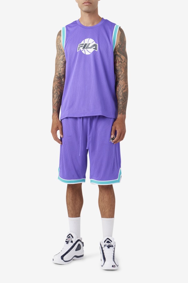 Purple/Ceramic/White/Shadow Ovi Basketball Short Fila Outlets