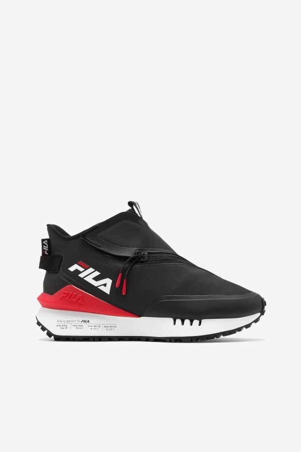 Black/Red/White Women's Space Runner Fila Outlets
