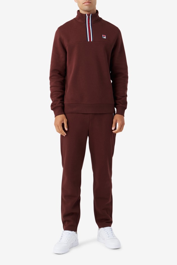 Brown Stone Weston Half Zip Fila Outlets