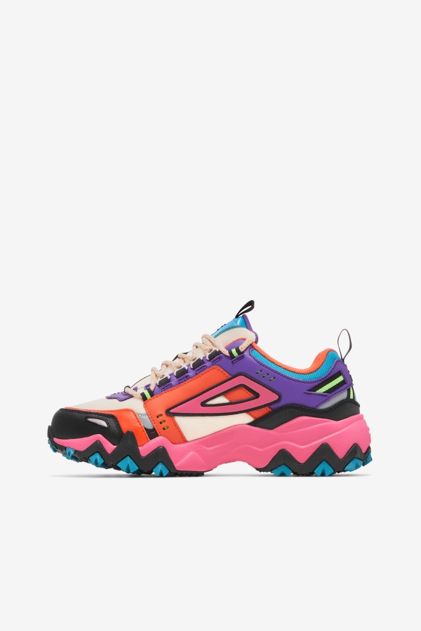 Women\'s Oakmont Tr Fila Outlets Ecru/Camellia Rose/Purple