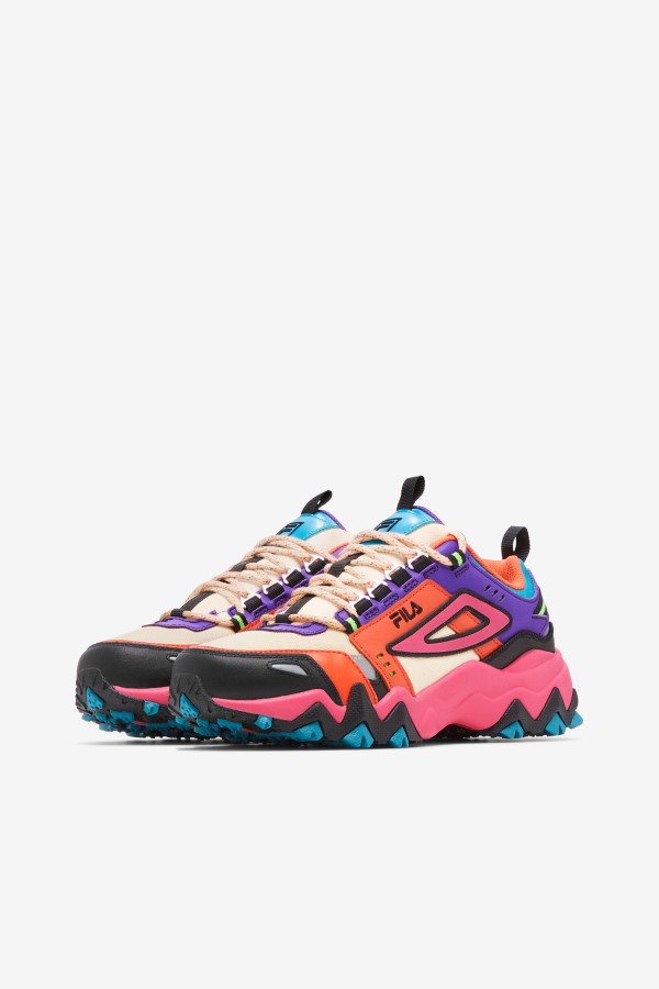 Women\'s Oakmont Tr Fila Outlets Ecru/Camellia Rose/Purple