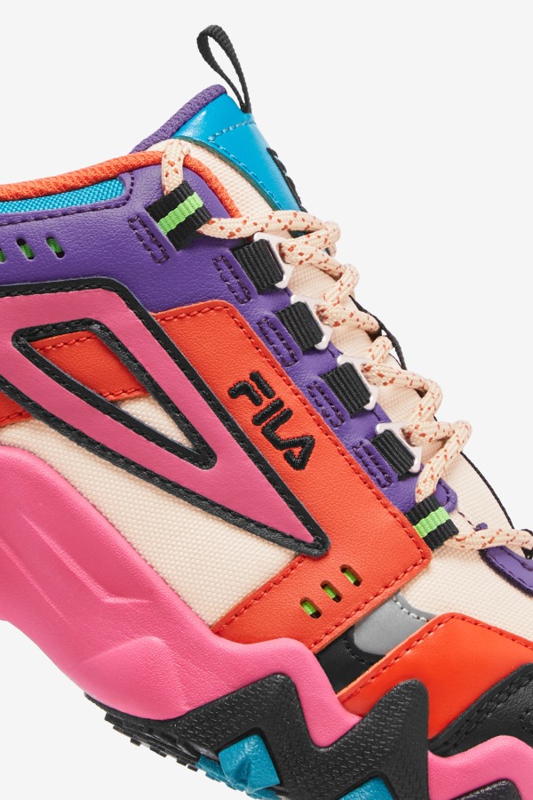 Women\'s Oakmont Tr Fila Outlets Ecru/Camellia Rose/Purple